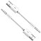 DK Exclusives for iPod Shuffle Cable 2Pack 35mm Jack Plug to USB Charger SYNC Data Replacement Cable Compatible for Apple iPod Shuffle 3rd 4th 5th Generation MP3MP4 White