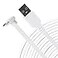 LEFXMOPHY for WYZE Cam Pan V3 Power Cord 90 Degree LShape Connector Micro USB Right Angle Extension Charging Cable 10ft Long White Extender
