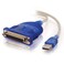 C2G 16899 USB To DB25 Parallel Printer Adapter Cable Beige 6 Feet 182 Meters