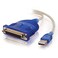 C2G 16899 USB To DB25 Parallel Printer Adapter Cable Beige 6 Feet 182 Meters