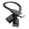 ANDTOBO 2026 Upgraded USB 20 A Male to 2 Dual USB Female Jack Y Splitter Hub Power Cord Extension Adapter Cable Not Supporting CarPlay and Android Auto