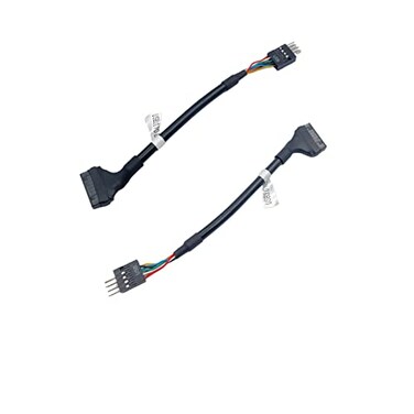 daier 4Pcs USB 30 Header to USB 20 Motherboard Adapter Cable 19 Pin USB30 Female to 9 Pin USB20 Male Connectors Motherboard Cable