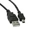 CableWholesale Black USB Type A Male to 4 Pin MiniB Male Cable 6 Feet USB 20 Cable for Devices with Mini 4 Pin USB