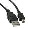 CableWholesale Black USB Type A Male to 4 Pin MiniB Male Cable 6 Feet USB 20 Cable for Devices with Mini 4 Pin USB