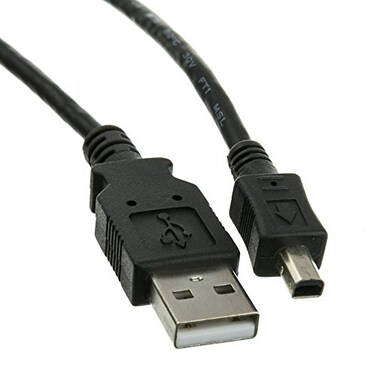 CableWholesale Black USB Type A Male to 4 Pin MiniB Male Cable 6 Feet USB 20 Cable for Devices with Mini 4 Pin USB
