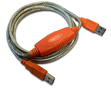LAPLINK USB 20 High Speed Transfer Cable USB Data Transfer Cable PC to PC Compatible with PCmover Migration Software not Included HighSpeed Data Transfers up to 480 Mbps 6 ft