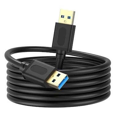 Jelly Tang USB 30 Male to Male Cable 5FtUSB to USB Cable with GoldPlated Connector for Hard Drive Enclosures DVD Player Laptop Cooler5Ft15M
