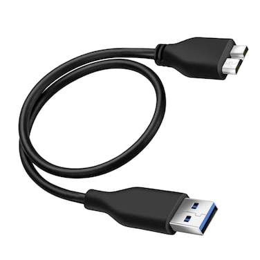 SaiTech IT 45CM USB 30 Cable A to Micro B high Speed Upto 48 Gbps Data Transfer Cable for Portable External Hard Drive 1 Pack