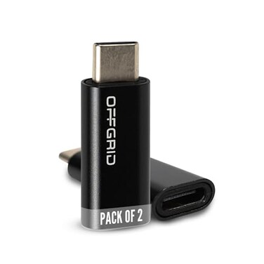 OFFGRID USB C Data Blocker 2Pack Charge Only Adapter Protect Against Juice Jacking Fast Charging USBC Security Adapter Compatible with iPhone Android Laptops Tablets