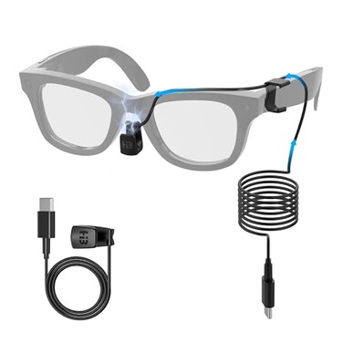 HIBLOKS USBC Charging Cable for RayBan Meta WayfarerSkyler Gen 2 Oakley Meta HSTN 39ft TangleFree Cable Builtin Voltage Stabilizer PTC Protection Power BankPhoneCarLaptop Charging