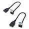 Chadou Male to Female Extension Cable 2Pack USB 30 Male to Female Adapter 79inches 20cm