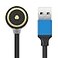 TUSITA MCC3 1A15A2A Magnetic Charger Compatible with Olight Flashlight Odin Odin Mini PLPro Baton3 Warrior Mini2 Perun 2 Seeker 3 pro Warrior X3 3S Baldr Pro R 50CM