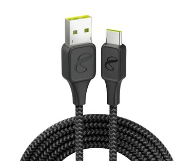 InfinityLab InstantConnect USBA to USBC Charging Cable for USBC Devices Black 5 feet