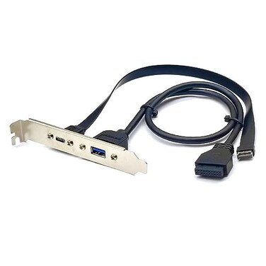QUETHEDS Usb32 USB 32 Front Panel Header TypeE Type E to TypeC C Female Extension Cable with Panel Mount Screw USB32 Front Panel Header