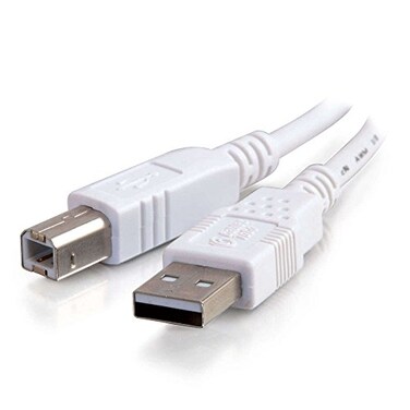 C2GCables to Go 2m USB Cable USB 20 A to B Cable White 66ft