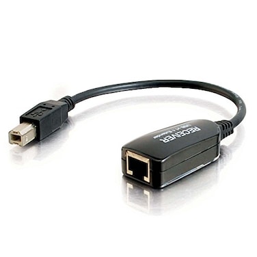 C2G Legrand USB Extender Dongle USB Superbooster Signal Extender RJ45 to USB Receiver Signal Booster Black 1 Count 29353