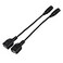 BQLZR USB Female to DC 55x21mm Female DC Power Supply Extension Adapter Cable Pack of 2