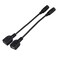 BQLZR USB Female to DC 55x21mm Female DC Power Supply Extension Adapter Cable Pack of 2