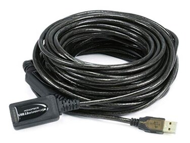 Monoprice 49ft 15M USB 20 A Male to A Female Active Extension Repeater Cable Kinect PS3 Move Compatible Extension