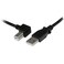 StarTech.com StarTechcom 2m USB 20 A to Left Angle B Cable Cord Black USBAB2ML