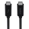 Belkin Thunderbolt 3 USB C to USB C 33ft1M Long Data Transfer Power Cable with 20 Gbps Data Transfer Speed Up To 10 Gbps for USB31 Devices Supporting Thunderbolt 4K Ultra HD Display Black