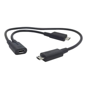 chenyang Micro USB 1 to 2 Y Splitter CableMicro USB 1 to 2 Charging Extension Cable Supports Charging Two Devices at The Same Time