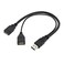 chenyang USB 30 Splitter Y Cable USB 1 Male to 2 Female Extra Power Data Extension Cable for 25 Mobile Hard Disk