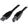 StarTech.com StarTechcom 5m 15 ft Active USB 30 5Gbps USBA to USBB Cable MM USB A to B Cable USB 32 Gen 1 TAA USB3SAB5M