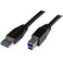StarTech.com StarTechcom 5m 15 ft Active USB 30 5Gbps USBA to USBB Cable MM USB A to B Cable USB 32 Gen 1 TAA USB3SAB5M