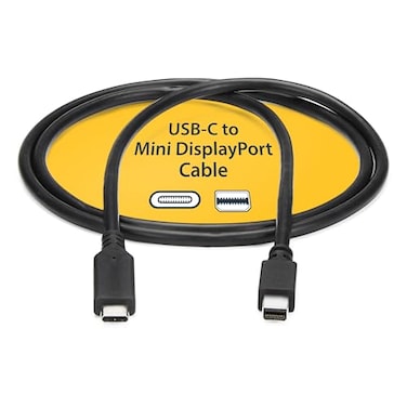 StarTech.com StarTechcom 6ft 18m USBC to Mini DisplayPort Cable 4K 60Hz Black USB 31 Type C to mDP Adapter CDP2MDPMM6B