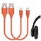 GEEKRIA USB Headphones Earbuds Short Charger Cable Compatible with JBL Endurance Peak Live 400BT500BT Tune 500BT USB to MicroUSB Replacement Power Charging Cord 1 ft30 cm 2 Pack