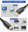 sweguard Printer Cable 10ft USBA to USBB Cable High Speed Nylon Braided Scanner Printer Cord for HP Canon Dell Epson Brother Lexmark Xerox Samsung Piano DAC MoreBlack