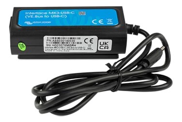 Victron Energy MK3USBC Interface VEBus to USBC Cable for GX Device Configuration