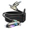 LISEN Chubby 4 in 1 Charging Cable 66FT with Light 240W Fast Charging Cable USB AC to CLightning Multi Charging Cable for iPhone 16 15 14 13 12 Pro Max MacBook iPad Samsung Black