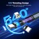 EndlesShine Magnetic USB C to C Adapter 240W PD Fast Charging 480Mbps Data 9Pin Breakaway Connector 540 Rotating Swivel LED Indicator Port Protection Tips for USBC Phones Tablets Laptops 2Pack