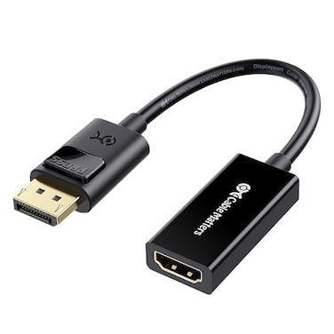 Cable Matters 2Pack DisplayPort to HDMI Adapter Unidirectional DP to HDMI Adapter Full HD 71 Audio GoldPlated Display Port Adapter to HDMI Monitor Not Compatible with USB Ports