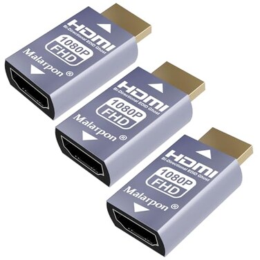 Malarpon Hdmi Edid Emulator Passthrough 3rd Generrtion Aluminum fit Headlesskeep The EDID of The Monitor Active Switches and Extenders 1920x108059Hz 3P
