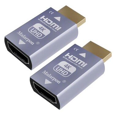 Malarpon Hdmi Edid Emulator Passthrough 3rd Generrtion Aluminum fit Headlesskeep The EDID of The Monitor Active Switches and Extenders 3840x216059Hz 2P