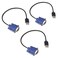 EVanlak USBVGA Dummy Plug Headless Ghost Functionally Stable Dummy Plug Conductive Performancevga Headless RGB Display Emulator Operating System Boot and Load Resolutions up to 1080p60Hz3pack