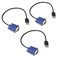 EVanlak USBVGA Dummy Plug Headless Ghost Functionally Stable Dummy Plug Conductive Performancevga Headless RGB Display Emulator Operating System Boot and Load Resolutions up to 1080p60Hz3pack
