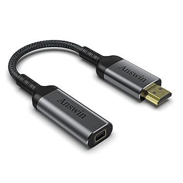 Answin HDMI to Mini DisplayPort 4K Active HDMI to Mini DisplayPort Adapter for Xbox One360 Mac Mini PCLaptops to Monitor 2K60Hz 1080P120Hz