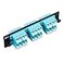 Cable Matters 24 Fibers LC to LC OM3OM4 Multimode Fiber Patch Panel with 6 x LCLC UPC Quad Fiber Optic Adapters LGX Compatible