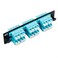Cable Matters 24 Fibers LC to LC OM3OM4 Multimode Fiber Patch Panel with 6 x LCLC UPC Quad Fiber Optic Adapters LGX Compatible