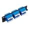 Cable Matters 24 Fibers LC to LC OS2 Single Mode Fiber Patch Panel with 6 x LCLC UPC Quad Fiber Optic Adapters LGX Compatible