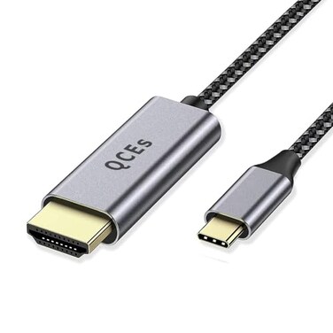 QCEs USB C to HDMI Adapter Cable 6Ft Thunderbolt 3 to HDMI Cable for Home Office 4K Display Compatible for iPhone 1615 Plus Pro Max MacBook ProAir Galaxy S2524 Surface Book 2