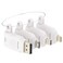 POCKET PANDA Universal HDMI Adapter Ring Kit with Security Loop4K for USB C Displayport Mini DP Mini HDMI to Monitor HDMI Office Video Converter 4 Adapters with Key Security Loop for Office
