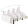 POCKET PANDA Universal HDMI Adapter Ring Kit with Security Loop4K for USB C Displayport Mini DP Mini HDMI to Monitor HDMI Office Video Converter 4 Adapters with Key Security Loop for Office