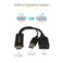 StarTech.com StarTechcom 4K 30Hz HDMI to DisplayPort Video Adapter w USB Power 6 in HDMI 14 Male to DP 12 Female Active Monitor Converter HD2DP Black