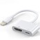 Naiyal Lightning to HDMI Adapter Apple MFi Digital AV Converter with Charging Port 1080P Sync Screen Video Dongle for iPhone iPad to TVProjectorMonitor