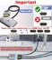 THANDBLE DisplayPort to HDMI Splitter for Multi Monitor Adapter HDMI Splitter Extended Display 1 in 3 Out MST Hub 4K60Hz for Extended or Cloned Display Mode DP to 3X HDMI Port with PC NVIDIA AMD